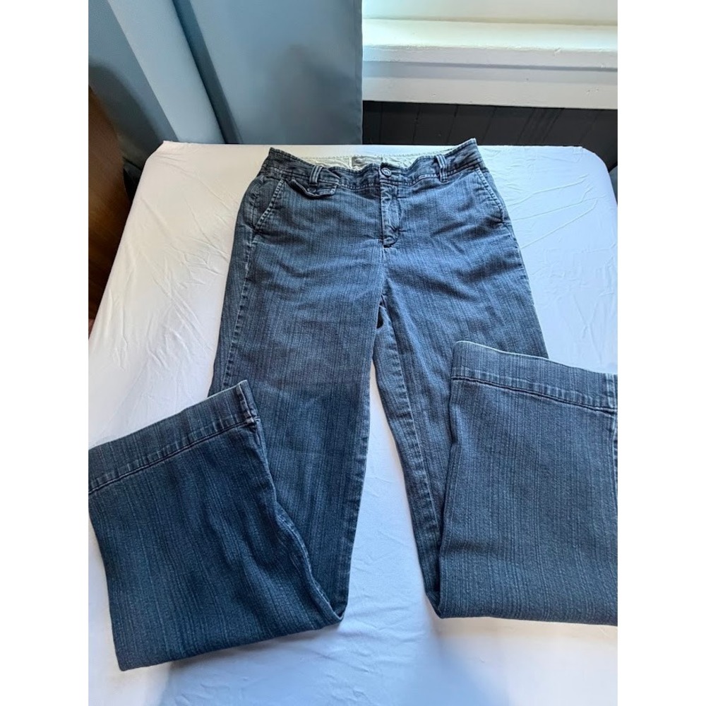 VTG Dockers Collection Ideal Fit Wide Leg  Pants Women's 10 Med Dark Wash